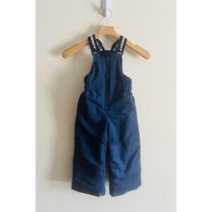 Smonty Kids Ski‎ Overalls Adjustable Unisex Navy Waterproof Snow Bib Pants 4-5